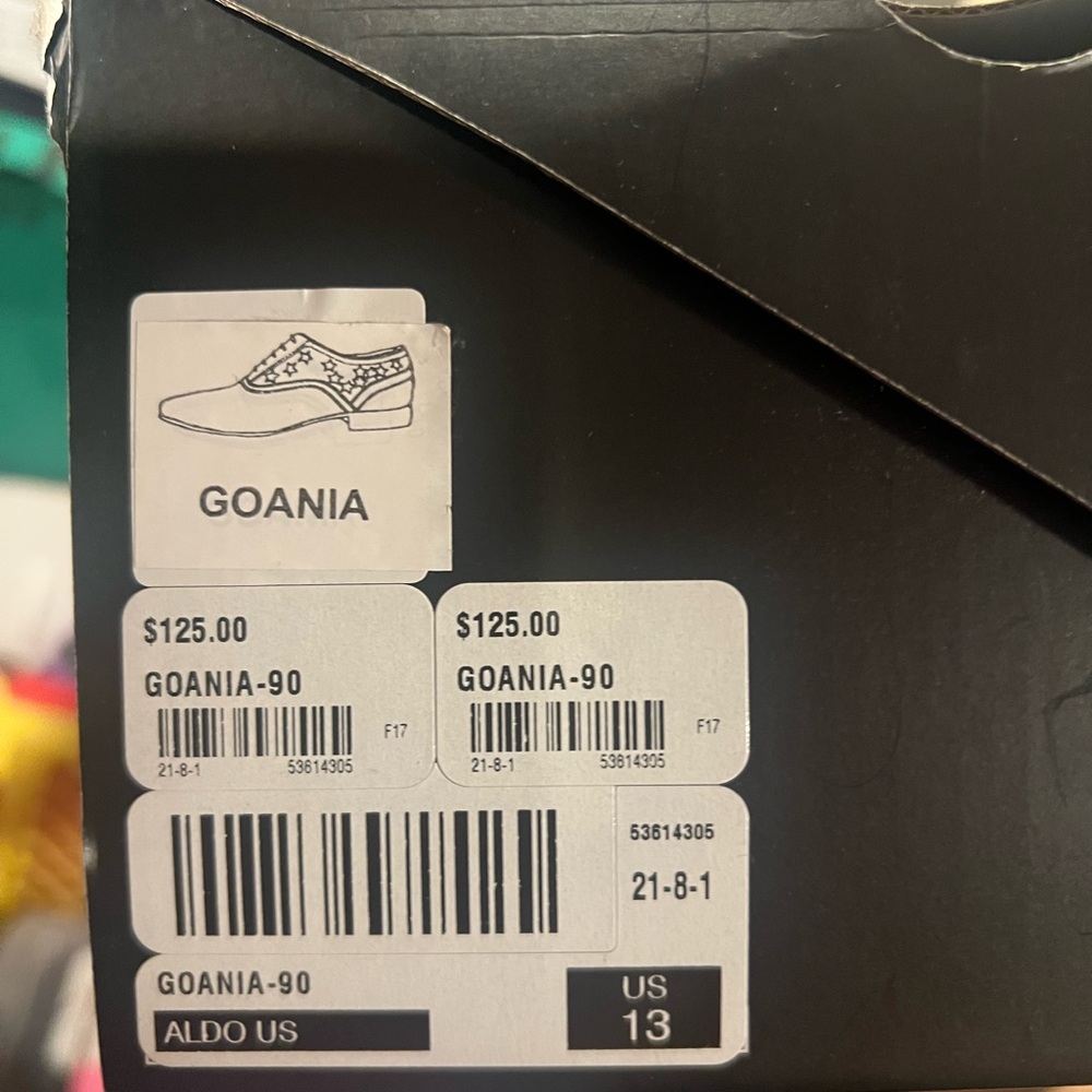 Aldo Goania Black Oxfords for Men